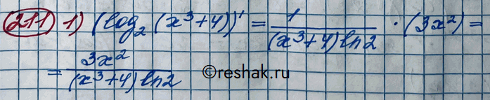 Изображение Упр.211 ГДЗ Колягин Ткачёва 11 класс